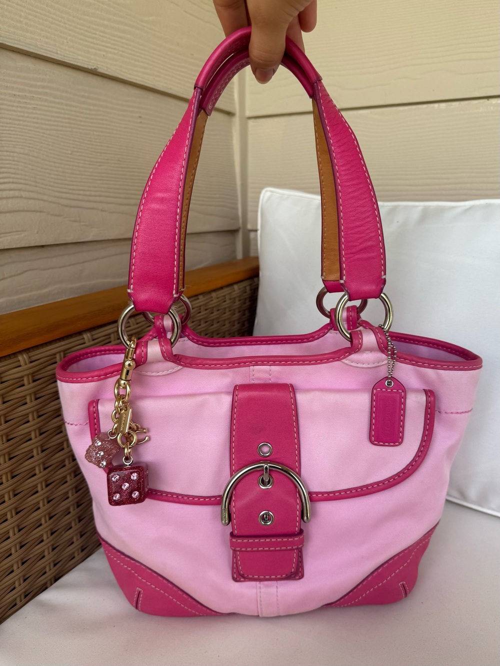 Vintage coach soho tote bag
